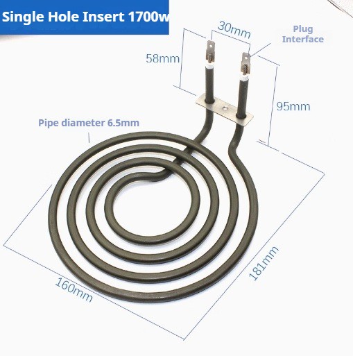 Spiral Coil Air Freer isitish elementlari